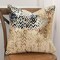 Edge Collections - 20" x 20" x 6.25" - Beige - Retro Modern Decorative Throw Pillow - 1 Piece